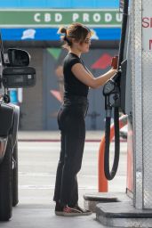 Lucy Hale - Stops for Gas in Studio City 04/03/2022
