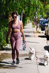 Lucy Hale - Walking Her Dogs in LA 04/25/2022