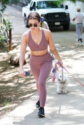 Lucy Hale - Walking Her Dogs in LA 04/25/2022
