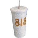 Michelle Black Design Custom Bedazzled Cup