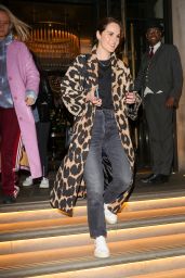 Michelle Docker - Checking Out of Her Hotel in London 04/26/2022