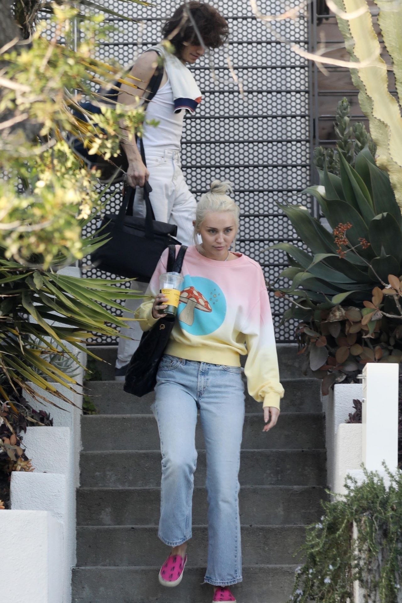 Miley Cyrus and Maxx Morando - Out in Los Angeles Studio 04/19/2022 ...