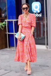 Myleene Klass in a Bright Tiger Print Dress - London 04/09/2022