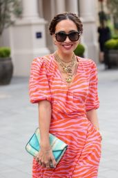 Myleene Klass in a Bright Tiger Print Dress - London 04/09/2022