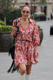 Myleene Klass in a Short Floral Dress and Boots   London 04 22 2022   - 97