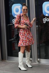 Myleene Klass in a Short Floral Dress and Boots   London 04 22 2022   - 97