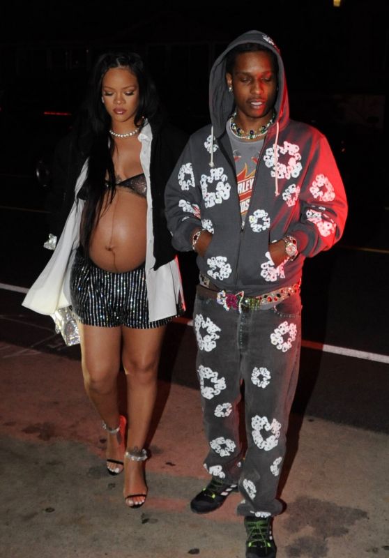 Rihanna and ASAP Rocky   Night Out in Los Angeles 04 23 2022   - 96