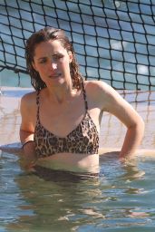 Rose Byrne in a Leopard Print Bikini Top - Sydney 04/19/2022