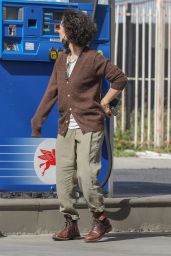 Sara Gilbert at a Gas Station in West Hollywood 04/11/2022