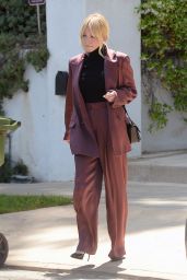 Sydney Sweeney in a Burgundy Business Suit - LA 04/20/2022