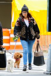 Tina Fey - Walking Her Dog in New York 04/02/2022