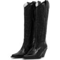 Toral Black Western Boots
