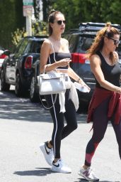Alessandra Ambrosio in Gym Ready Outfit - Los Angeles 05/24/2022