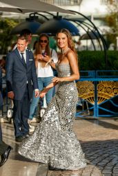 Alessandra Ambrosio - Leaving Her Hotelin Cannes 05/20/2022