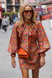 Amanda Holden in Florals at Global Radio in London 05/13/2022
