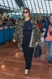 Ashley Graham at Nice Airport 05/27/2022