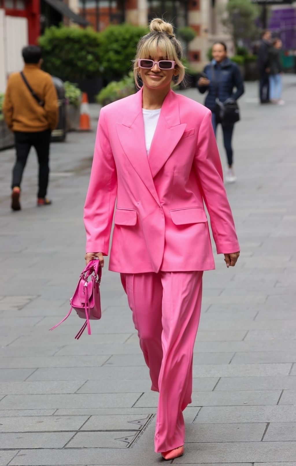 Ashley Roberts in a Pink Trouser Suit - London 05/24/2022 • CelebMafia