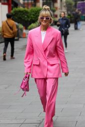 Ashley Roberts in a Pink Trouser Suit - London 05/24/2022