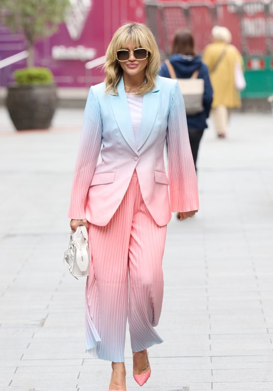 Ashley Roberts in a Two Tone Trouser Suit in London 05/30/2022