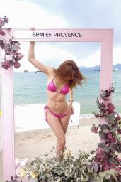 Blanca Blanco in a Pink Bikini at the Beach in Cannes 05/29/2022