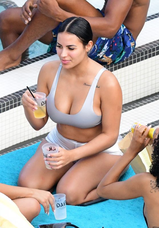 Chaney Jones in a Bikini in Miami 05/14/2022