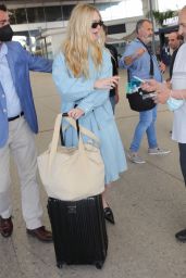 Elle Fanning - Arrives at Nice Airport 05/17/2022