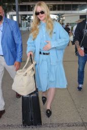 Elle Fanning - Arrives at Nice Airport 05/17/2022