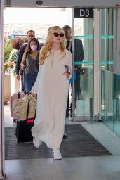 Elle Fanning at Nice Airport 05/19/2022