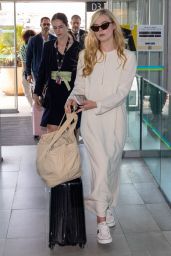 Elle Fanning at Nice Airport 05/19/2022