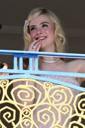 Elle Fanning - Photoshoot On The Balcony of Hotel Martinez in Cannes 05/18/2022
