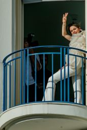 Emilia Schüle - Photoshoot at the Martinez Hotel in Cannes 05/16/2022