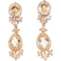 Fred Leighton Citrine and Gold Pendant Earrings