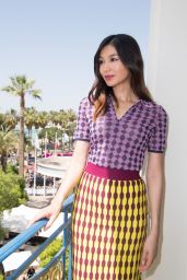Gemma Chan Wearing Tory Burch - Hotel Martinez in Cannes 05/27/2022