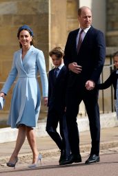 Kate Middleton   Easter Sunday Church Service in Windsor 04 17 2022   - 77