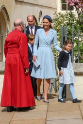 Kate Middleton   Easter Sunday Church Service in Windsor 04 17 2022   - 1