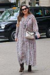 Kelly Brook in a Patterned Summer Dress - London 05/16/2022