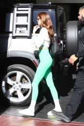 Kendall Jenner in an All-Green Workout Set 05/12/2022