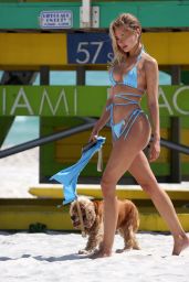 Kimberley Garner in a Bikini - Beach in Miami 05/13/2022