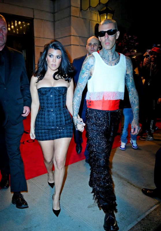 Kourtney Kardashian and Travis Barker - Heading to a Met Gala Afterparty in NYC 05/02/2022