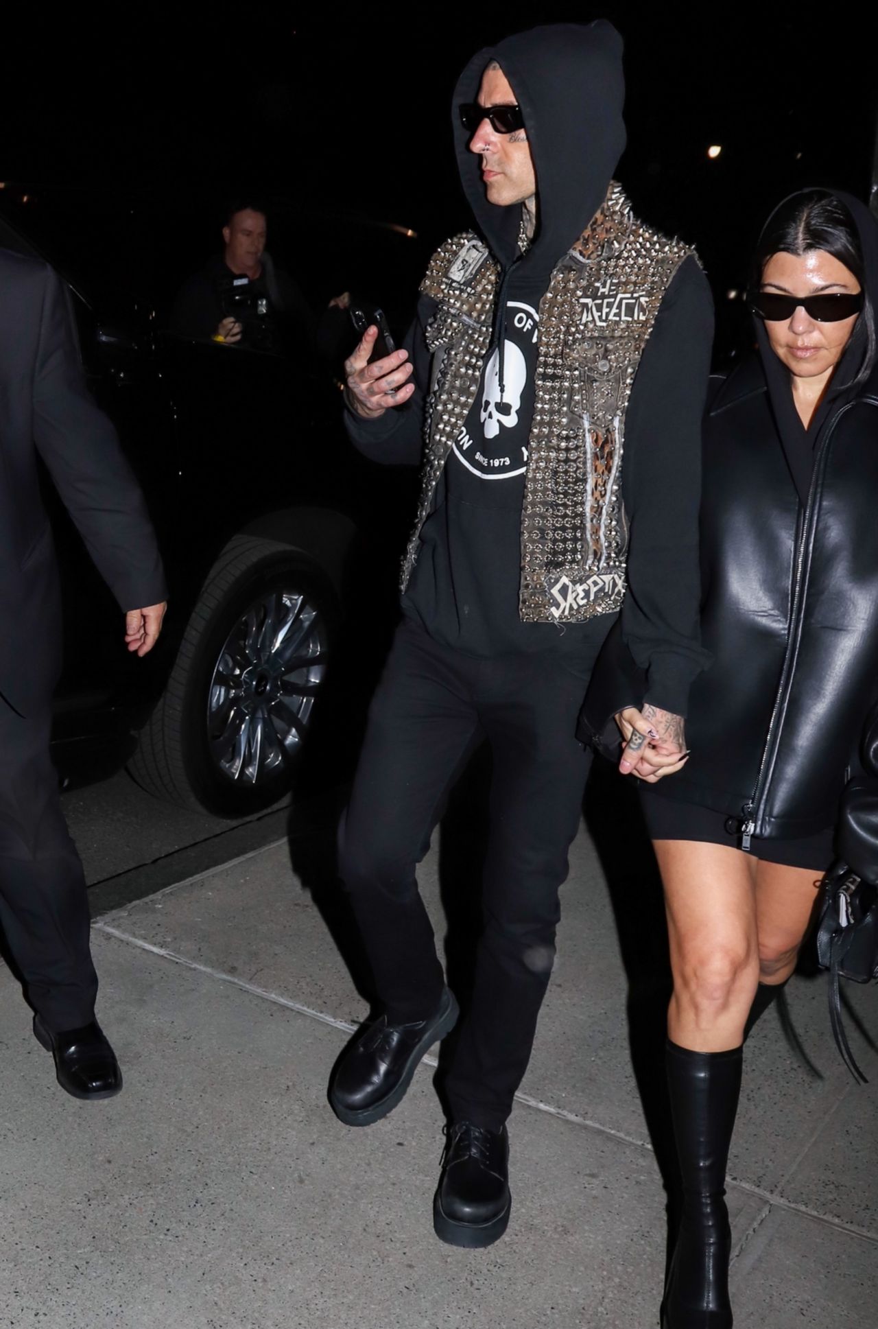 Kourtney Kardashian and Travis Barker - NYC 05/01/2022 • CelebMafia