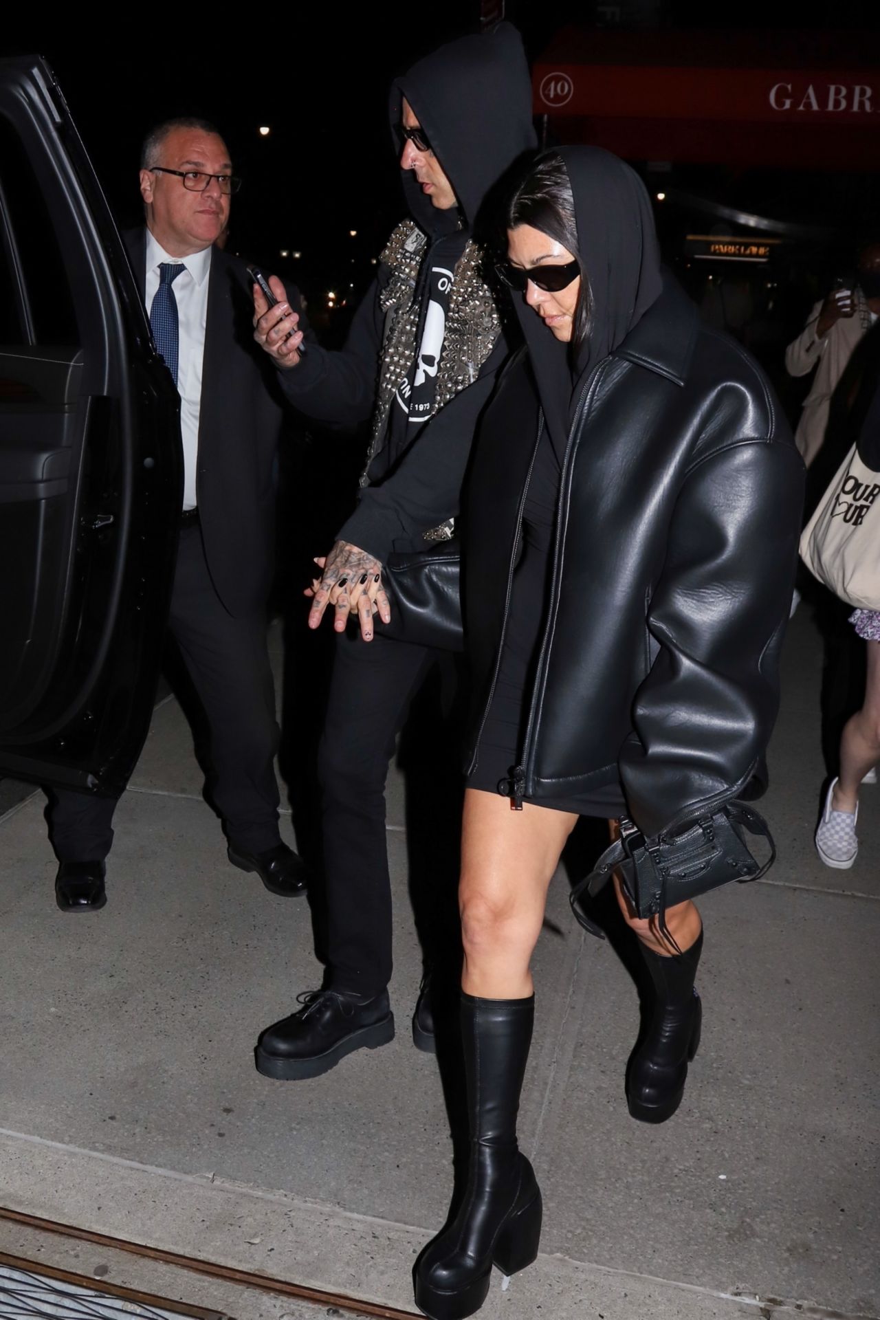 Kourtney Kardashian and Travis Barker - NYC 05/01/2022 • CelebMafia