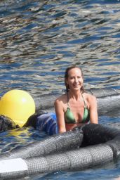 Lady Victoria Hervey in a Green Bikini in Antibes 05/27/2022