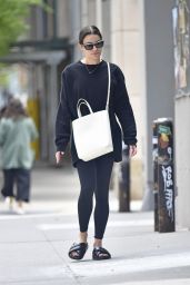Lea Michele at a Salon in Downtown Tribeca New York 05/12/2022