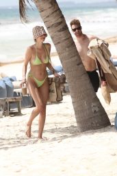 Leonie Hanne in a Bikini at the beach in Tulum 04/27/2022