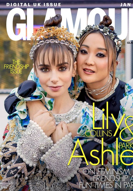 Lily Collins and Ashley Park - Glamour Magazine UK January 2022 Issue