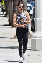 Lucy Hale in Gym Ready Outfit - Los Angeles 05/10/2022