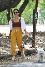 Lucy Hale - Walking Her Dogs in LA 05/03/2022