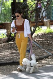 Lucy Hale - Walking Her Dogs in LA 05/03/2022
