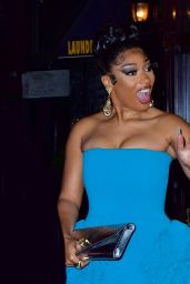 Megan Thee Stallion - Exits Carbone in New York 05/03/2022