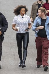 Melanie Brown   Arriving at  The Games  at Crystal Palace Athletics Ground in London 05 08 2022   - 33